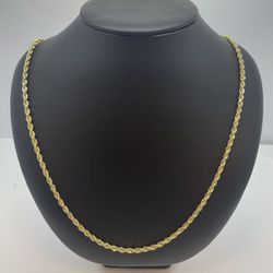 10K GOLD ROPE CHAIN. NEW.