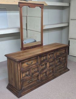 Dresser with mirror