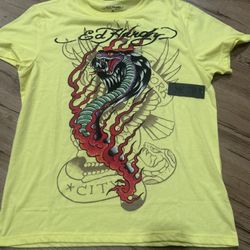 Ed Hardy COBRA FLAME MENS SS TEE Size:M NWT 