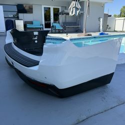  Rear Bumper Cover for 2021-2024 Chevy Suburban GMC Yukon XL w/ Park and lower cover +reflector+pad