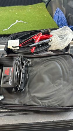 Max Power Tire Inflator Compressor 200 PSI with Jumper Cables
