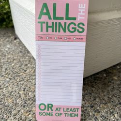 Funny Notepad – “All the Things (or at least some of them)” by Knock Knock – Brand New