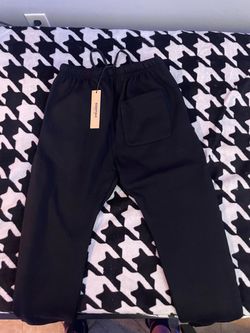 black essential sweat pants