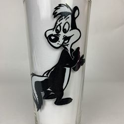 Glassware, cup, glasses, Pepsi,1973, vintage, PEPE LE PEW