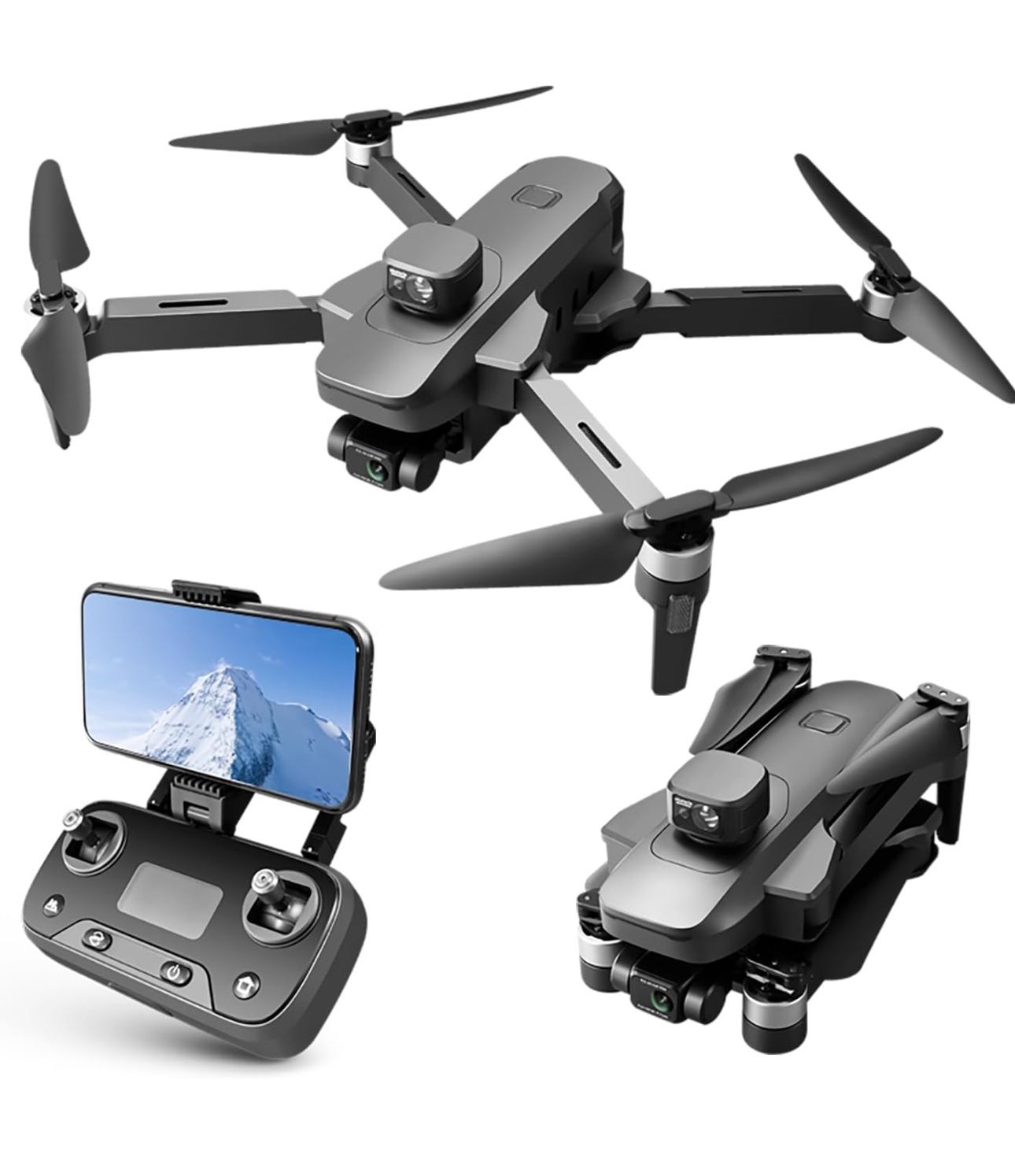 4K/30FPS, 3-Axis Gimbal & EIS Anti Shake Drone NEW