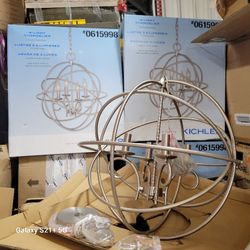 4 Lights BRUSHED NICKEL  CHANDELIER