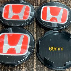 Honda 69mm Wheel Center Caps 