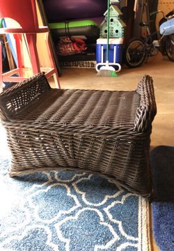 Wicker Ottoman