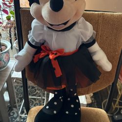Disney Store Official Minnie Mouse Halloween Plush – Medium 15 Inch, Halloween Plushie, Halloween Decorations, Minnie Mouse Plush, for Kid