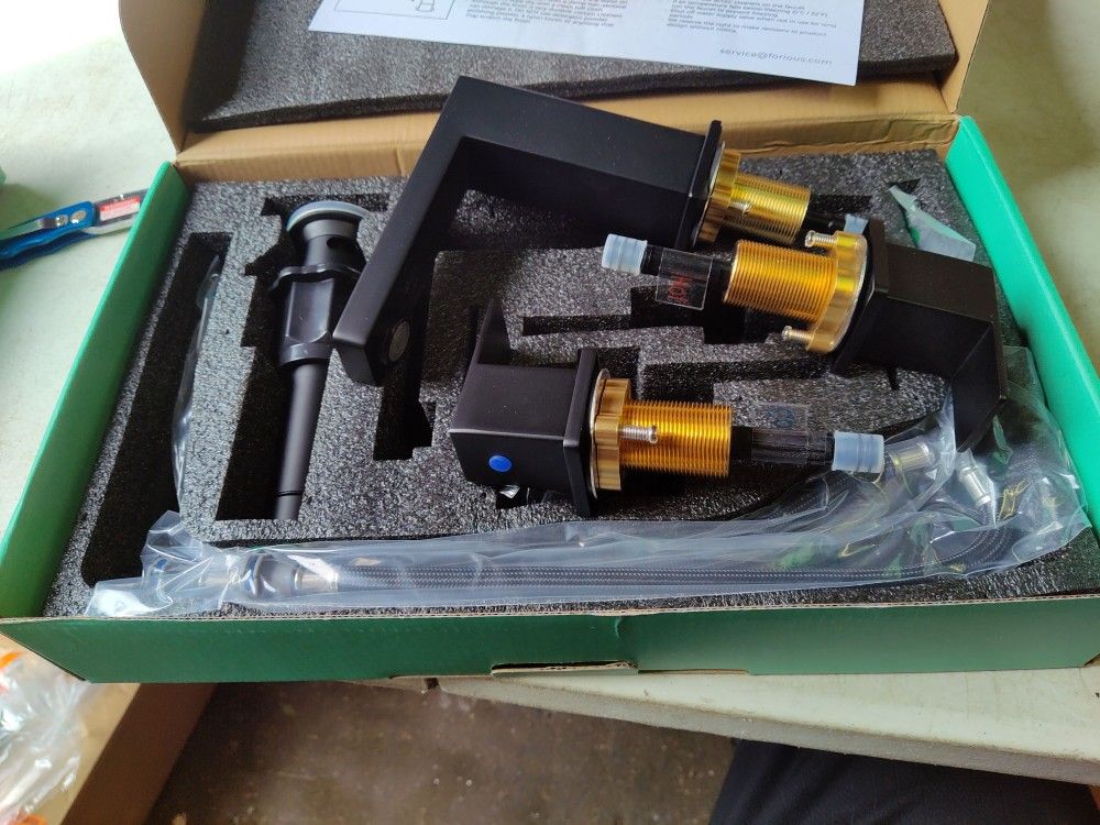 Androme 8" Widespread Bathroom Sink Faucet With Drain In Matte Black,  Few Available 