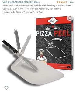 New Aluminum Pizza Paddle with Folding Handle