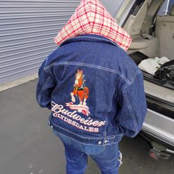 Budweiser Jean Jacket Pacsun 