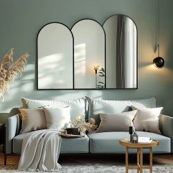 Triple arch framed wall mirror ，A2115