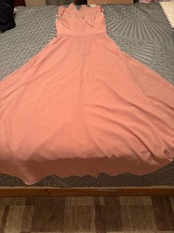 Blush Pink Maxi Formal Dress
