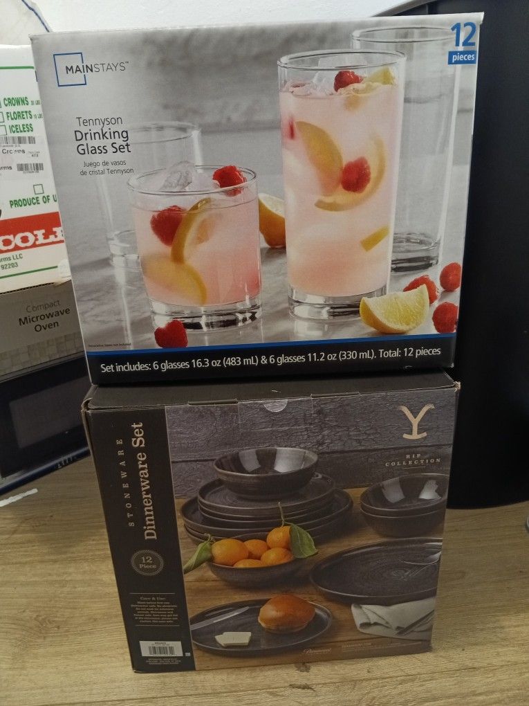 Brand New In Box Cups And Plates/Bowls