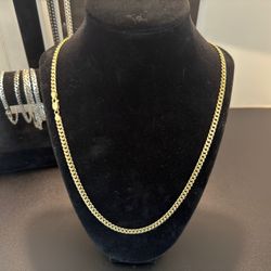 10k Gold Miami Cuban 22”