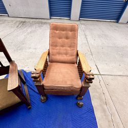 Antique Recliner Chair 