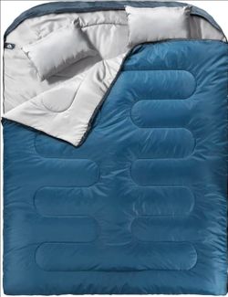 Double sleeping bag MEREZA BLUE/GREY