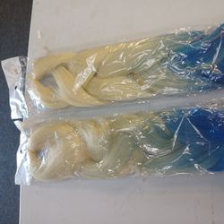 Hair B 33  Pack Of 6 Blue And Blonde 