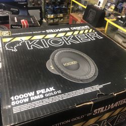 Kicker Comp Gold 12 On Sale Today For 199.99