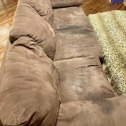 Free  Brown 3 Seater Couch