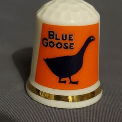 Vintage Blue Goose Thimble
