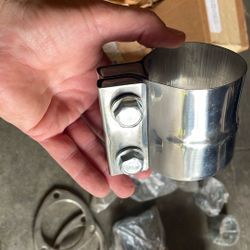 Stainless steel exhaust clamps