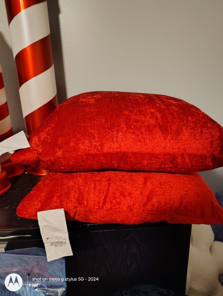 2 Red Pillows (Both)