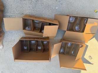 Vintage The Broadway Crystal Glassware Lot - Brand New 4 Box Set