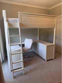 Pottery Barn Sleep and Study Loft Bed