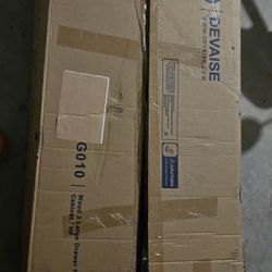 Devaise Wood 2 Large Drawer File Cabinet/Hf