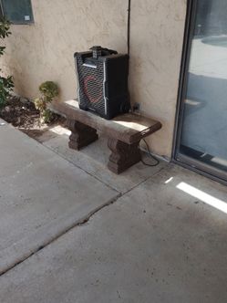 Solid cement bench