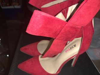 Just Fab Red Bow Heels