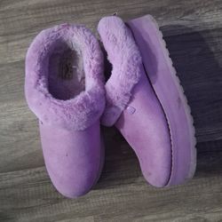 Pink Platform Slippers Size 8