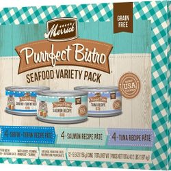 Merrick Purrfect Bistro, Seafood Variety, 12x5.5oz, Wet Cat Food
