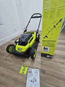 RYOBI 40V HP Mower + Carbon Fiber Trimmer Combo | New | Battery & Charger