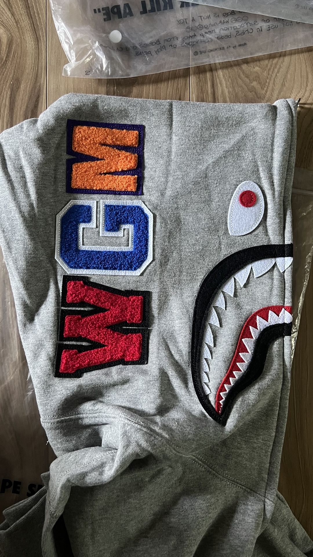 Grey Bape Hoodie