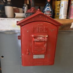 Vintage Gamewell Fire Dept Call Alarm Box