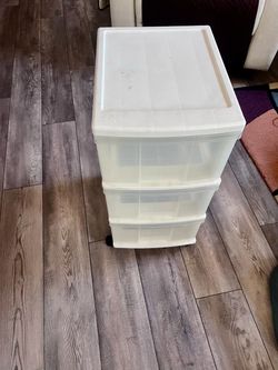 3-Drawer Plastic Storage Cart