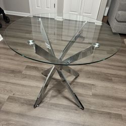 Round Glass Table 