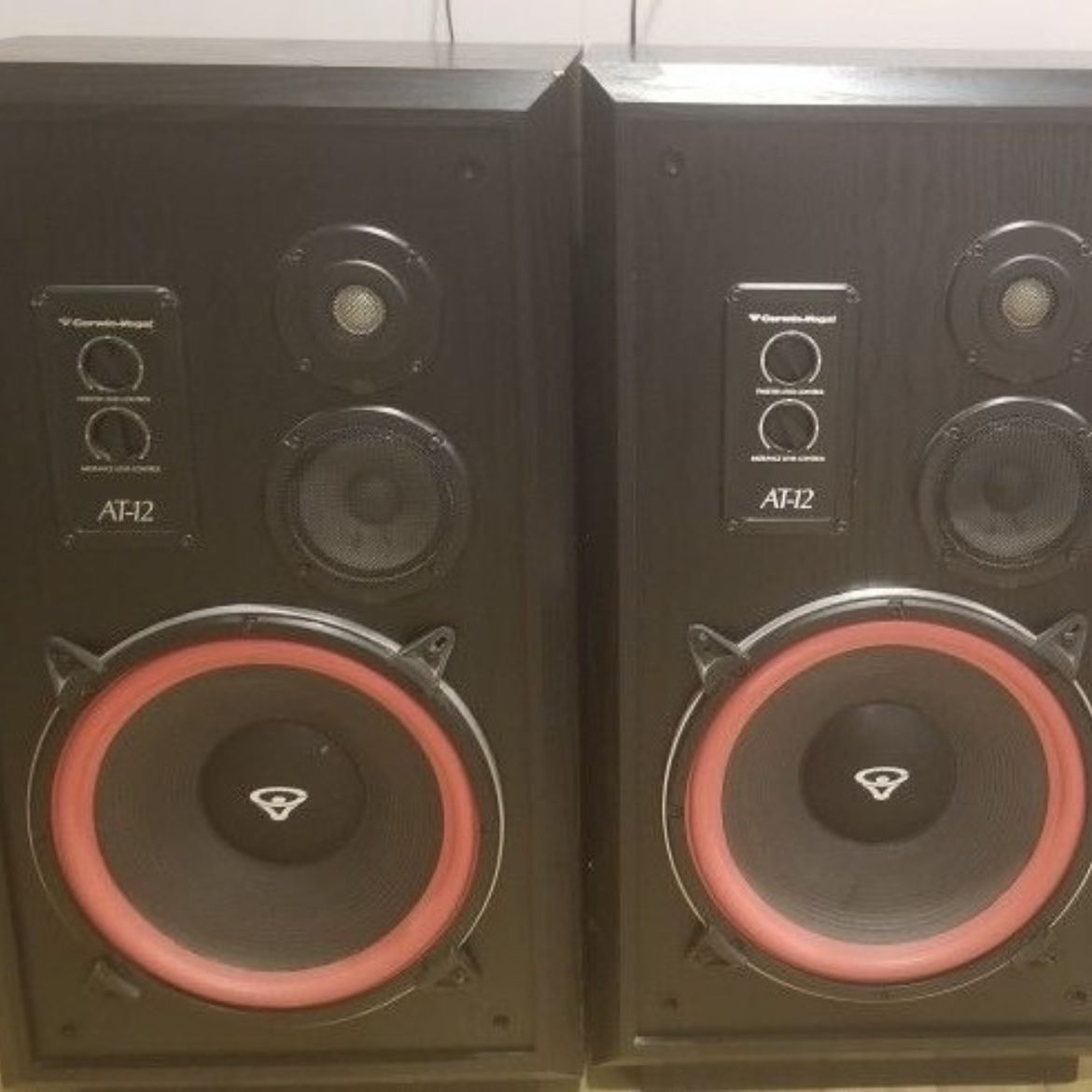 Cerwin-Vega AT-12 Speakers lOuD! 200W & 97DBs!!!! HiFiStereo Speaker Pair