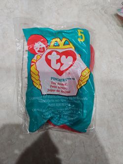 McDonald's TY Beanie Baby Pinchers the Lobster