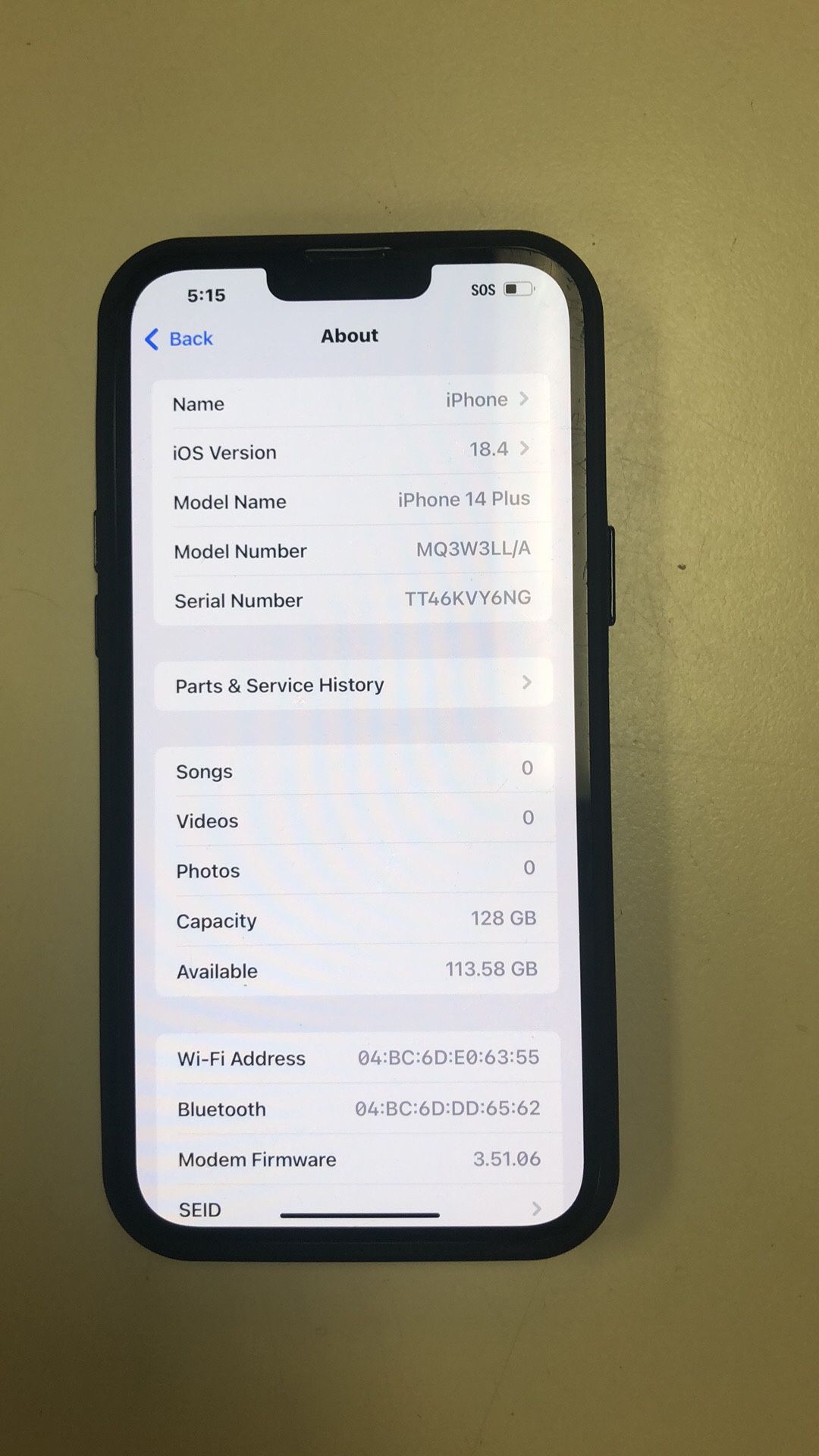 Apple iPhone 14 Plus 128gb AT&T