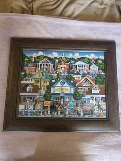 Eric Dowdle Limited Edition Painting - Salt Lake City CNS - Mint Condition with Frame