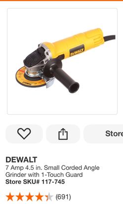 Dewalt angle grinder