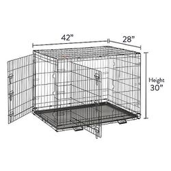 Large Folding Pet CRATE/CARRIER- TOP PAW