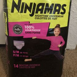 Ninjamas Nightime Underwear Girls