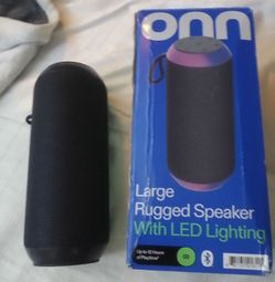 Onn Large Rugged Speaker w/ LED Lighting