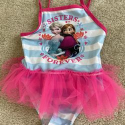 Frozen Childs Bathing Suit   4T