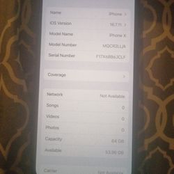 IPhone X, 256gb, Like New